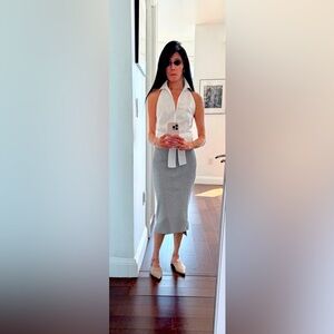 Shirt collar Halter top